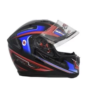 Casco Cerrado BDS JK-313 Negro/Rojo