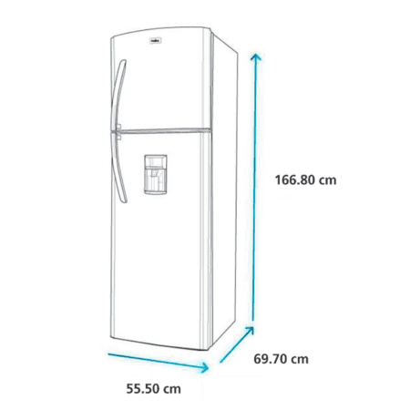 Refrigerador Mabe 11" Mod. RMA300FJMRE 2P C/Despachador Silver - Imagen 3