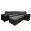 Sala Mod. Tahiti Escuadra 1-2-3 Lino color Gris Oxford / Negro - Imagen 2