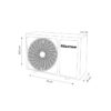 A.A. MINISPLIT HISENSE MOD.AT242CBW 24000 BTUS 220V INVERTER S/FRIO - Imagen 2